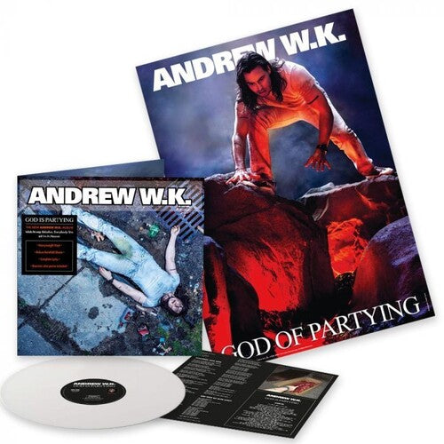 Andrew Wk - God Is Partying [White + Poster] Vinyl Record