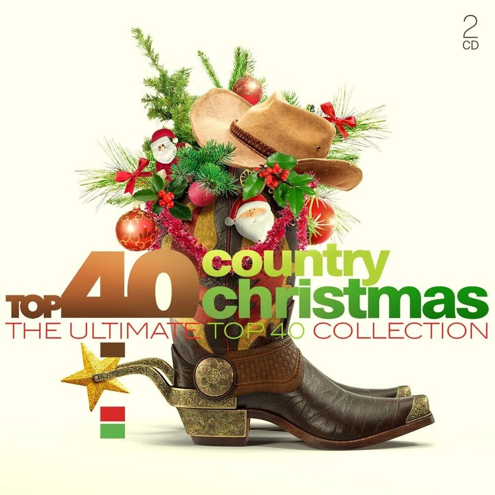 the album cover for Top 40: Country Christmas / Various - Top 40: Country Christmas / Various (Hol)