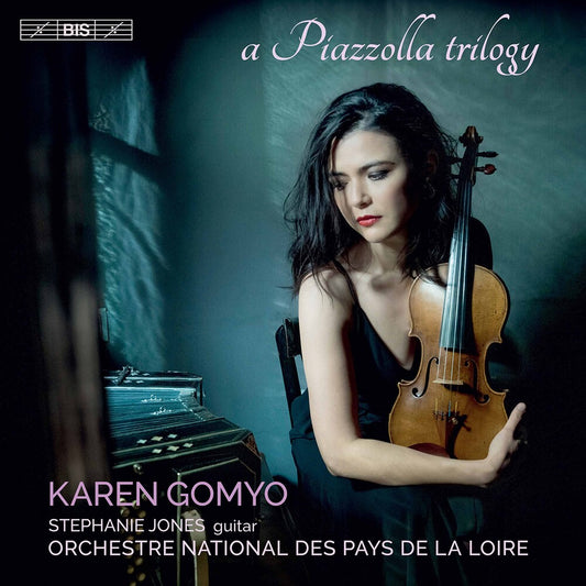 the album cover for Piazzolla / Gomyo / Jones - Piazzolla Trilogy (Hybr)