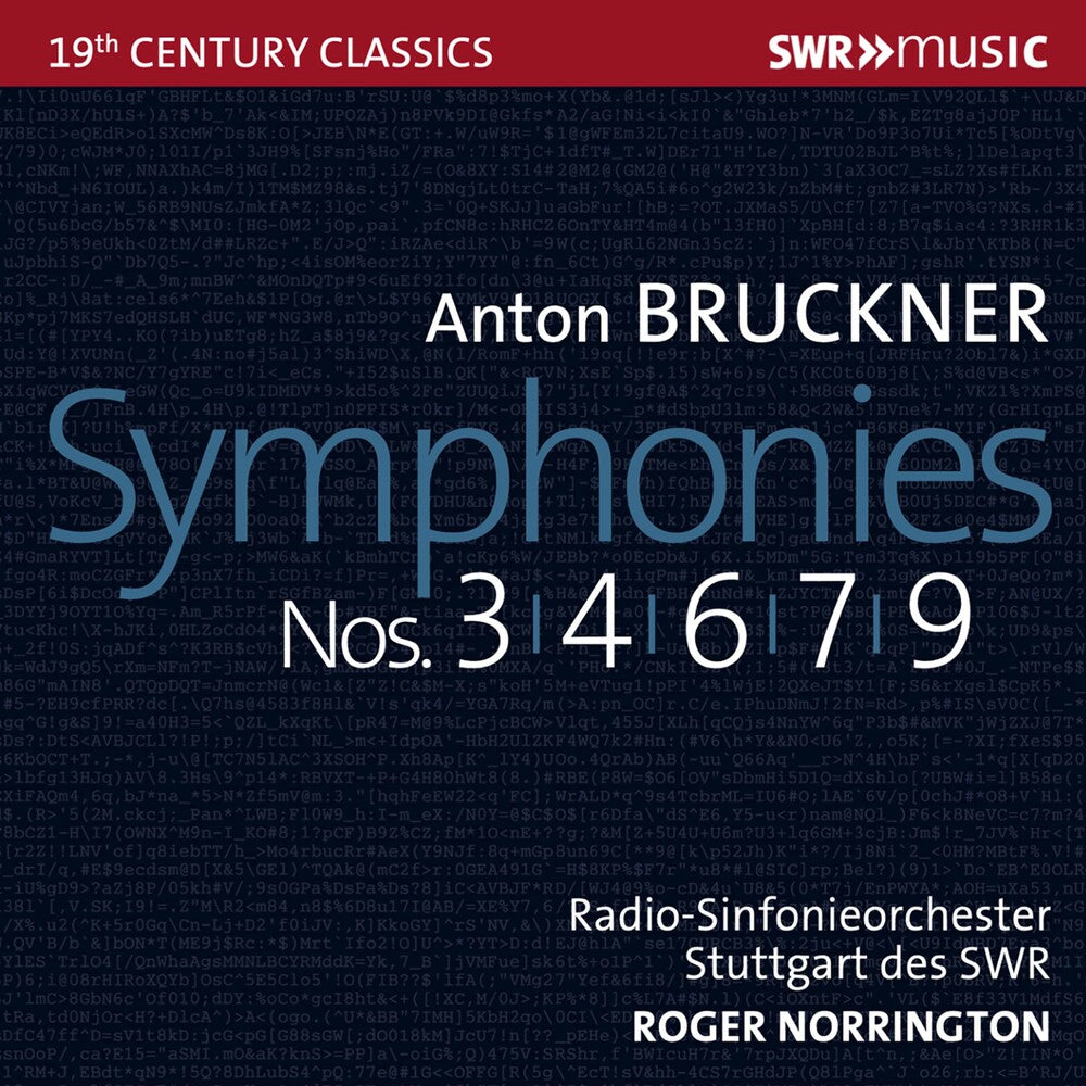the album cover for Bruckner / Norrington - Symphonies 3 4 6 7 & 9 (Box)