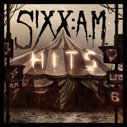 Sixx:a.M. - HITS [2LP Translucent Red with Black Smoke] Vinyl Record