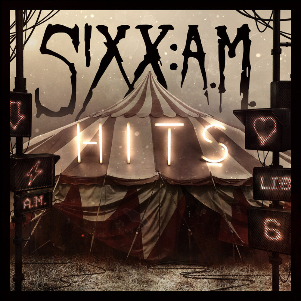 Sixx: A.M. - Hits [Limited Edition Translucent Red with Black Smoke LP] Vinyl Record