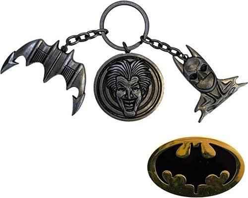 Batman 1989 - Chs Keychain And Pin Set - Batman 1989 - Chs Keychain And Pin Set - Novelties