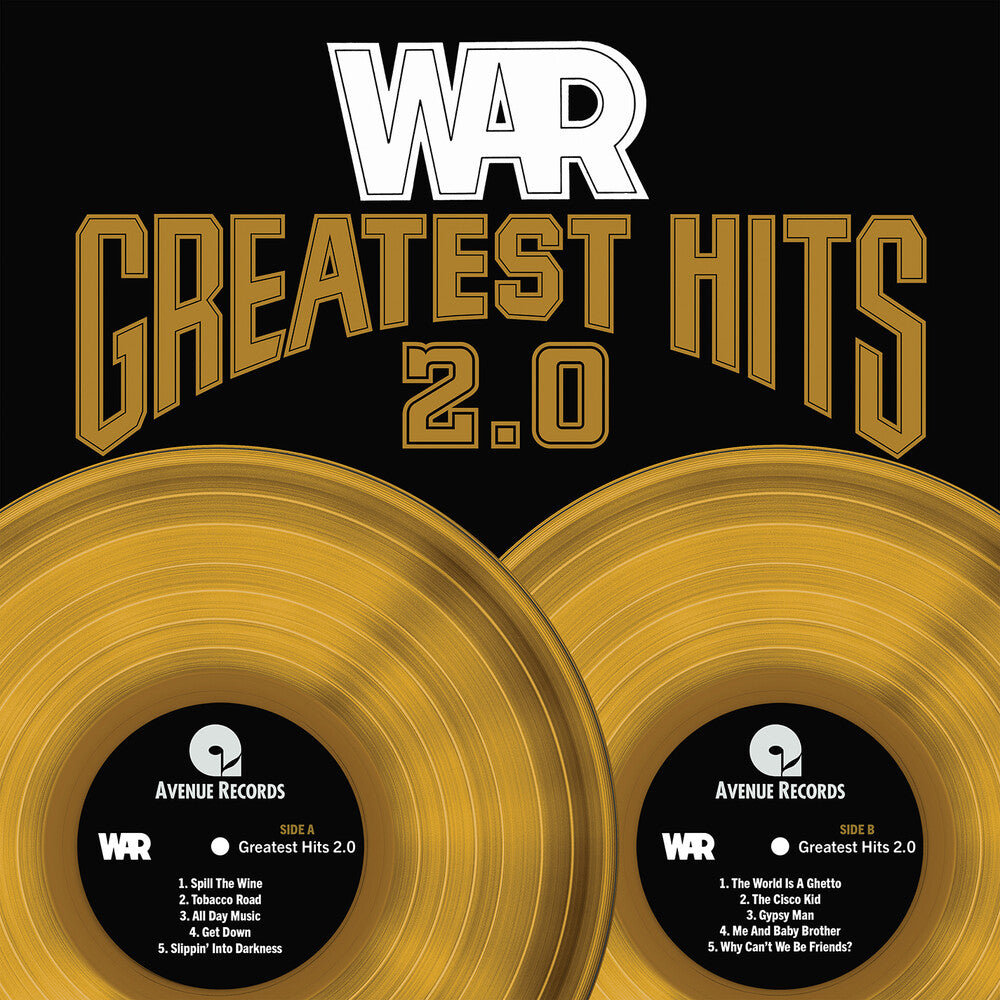 the album cover for War - Greatest Hits 2.0