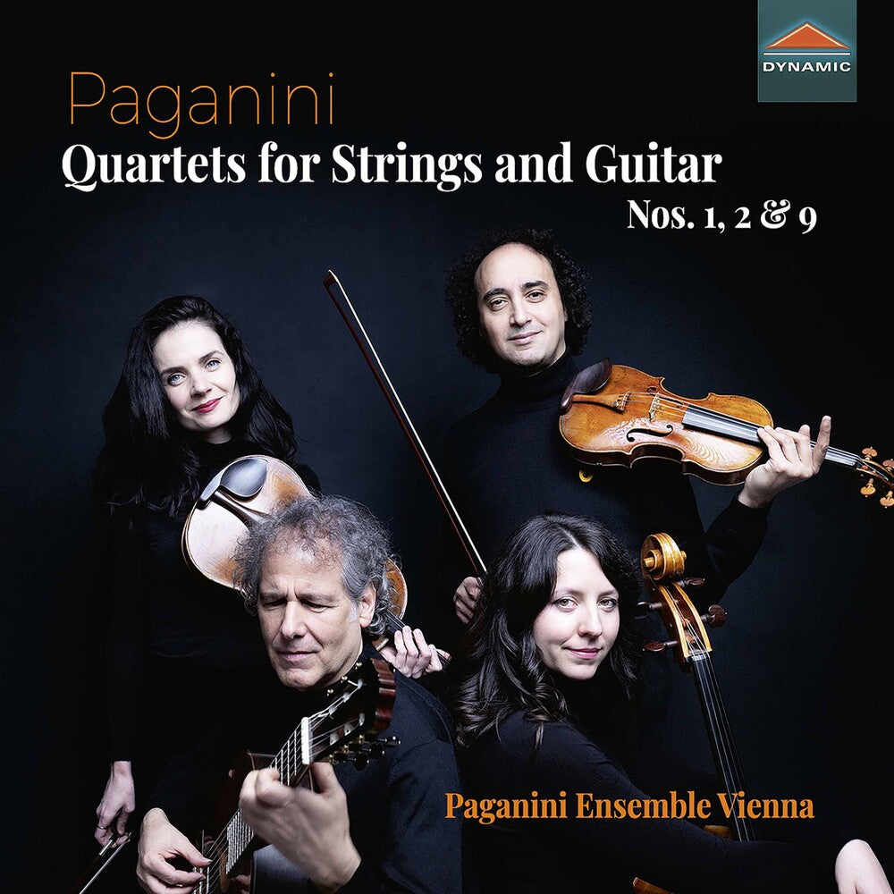 the album cover for Paganini / Paganini Ensemble Vienna - Quartets For Strings & Guita