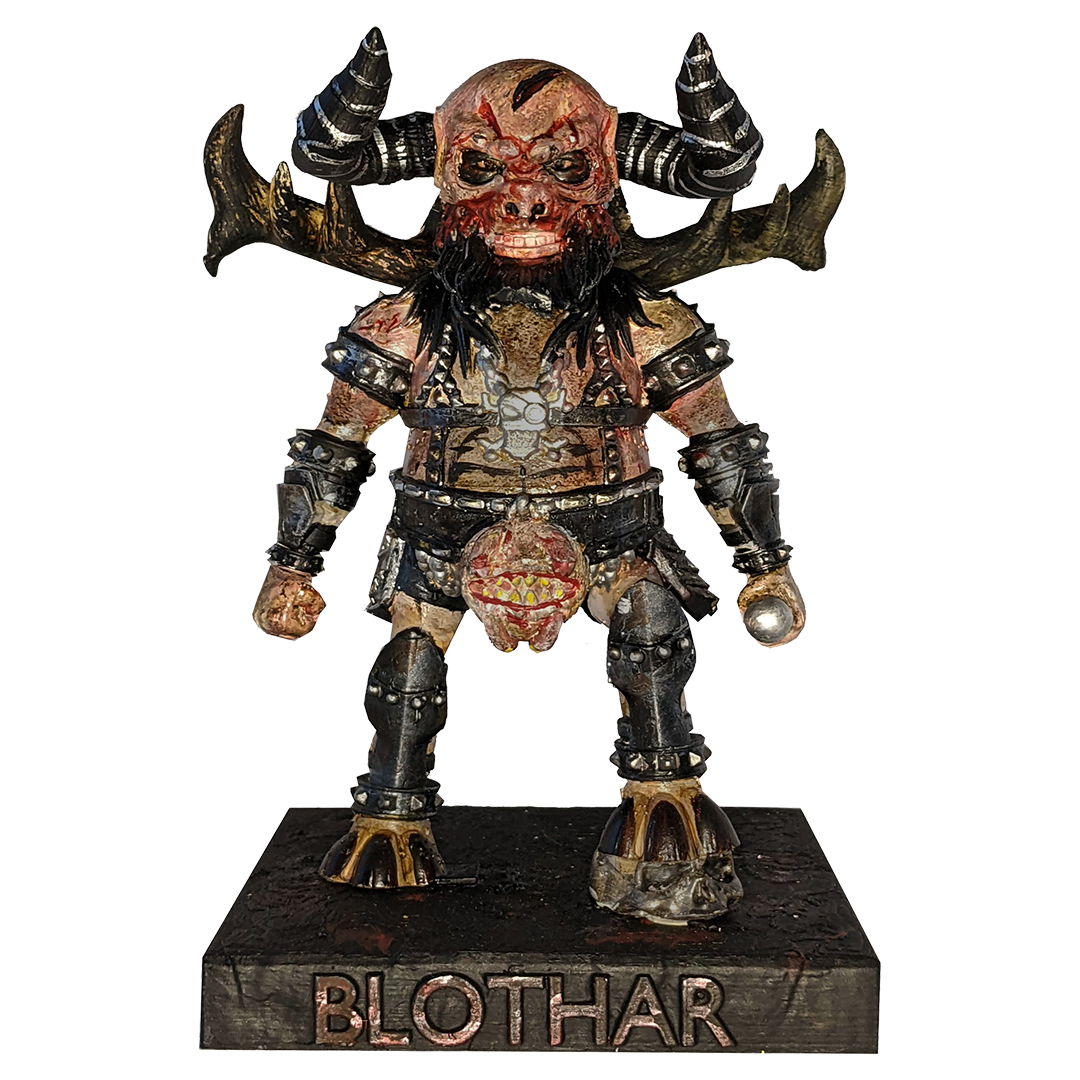 GWAR 'The New Dark Ages' Limited Edition LP + Blothar Bobblehead