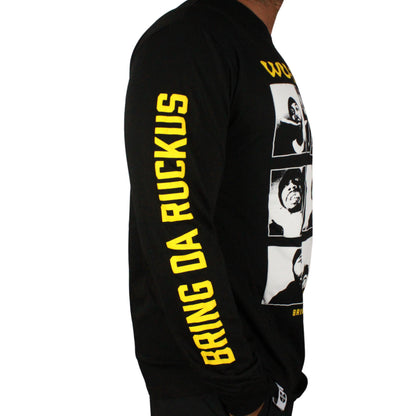 Wu-Tang Clan Officially Licensed 9 Diagrams Long Sleeve Mens T Shirt Black