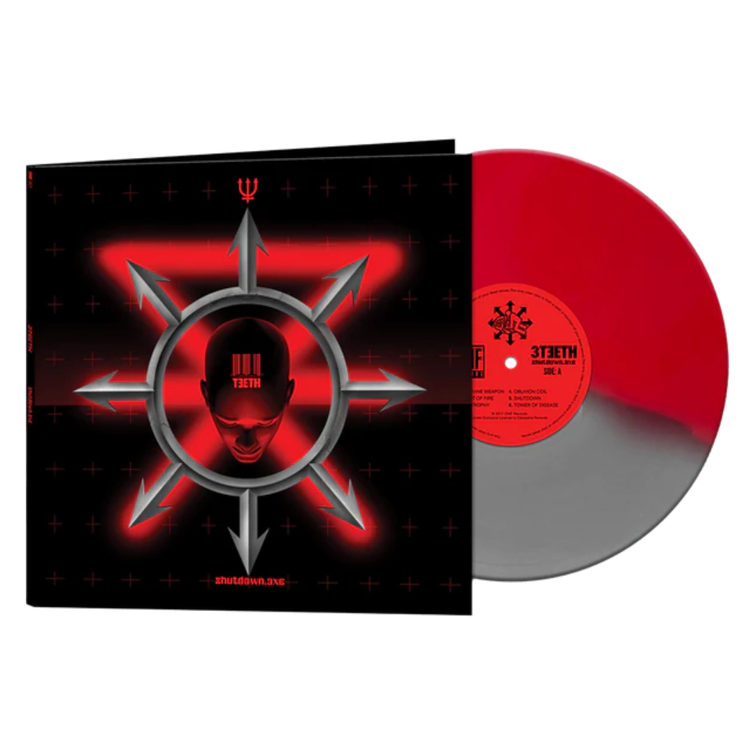 3teeth - Shutdown.exe  [Red/Silver] Vinyl Record