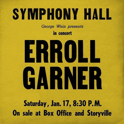 Erroll Garner - Symphony Hall Concert Vinyl Record