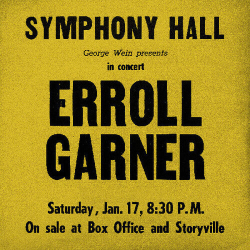 Garner,erroll - Symphony Hall Concert - Vinyl Record