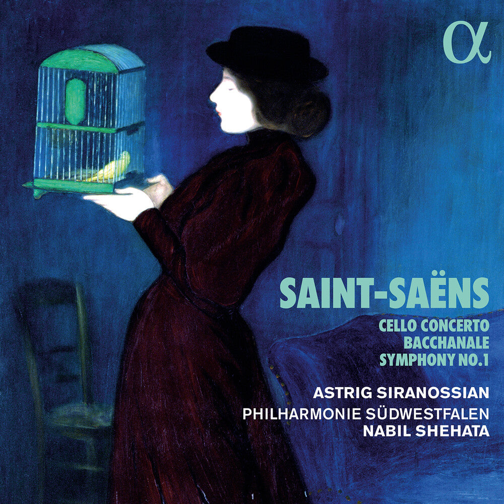 the album cover for Saint-Saens / Philharmonie Sudwestfalen - Cello Concerto Bacchanale & Symphony 1