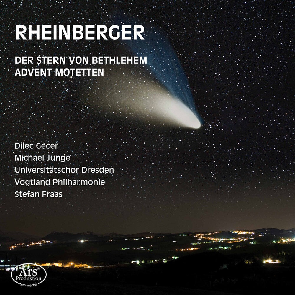 the album cover for Rheinberger / Gecer / Vogtland Philharmonie - Der Stern Von Bethlehem 164 & Advent Motetten 176