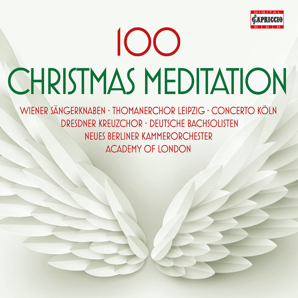 the album cover for Adam / Wiener Sangerknaben / Deutsche Bachsolisten - 100 Christmas Meditation