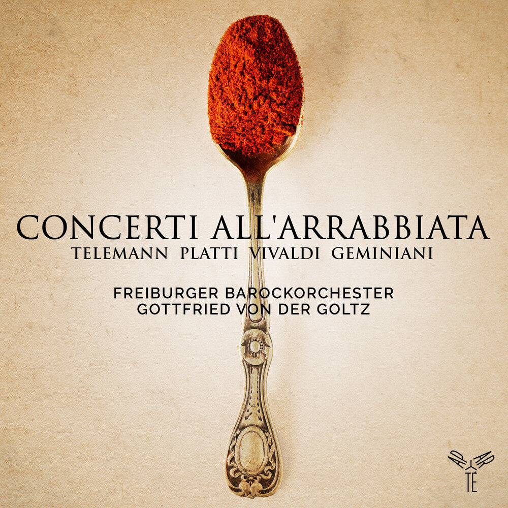 the album cover for Freiburger Barockorchester - Telemann Platti Vivaldi & Geminiani: Concerti