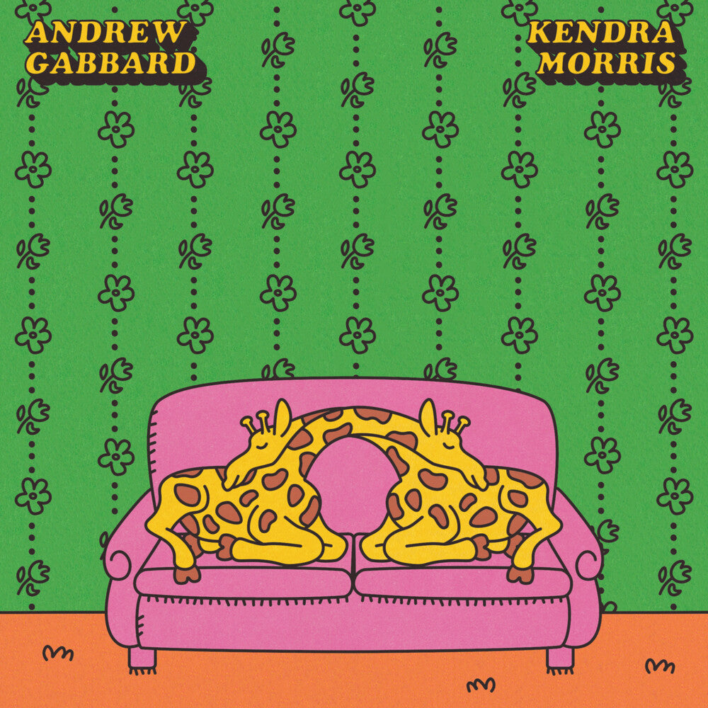 the album cover for Andrew Gabbard  / Morris,Kendra - Don't Talk (Put Your Head On My Shoulder) (Pink)