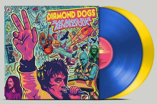 Diamond Dogs - Slap Bang Blue Rendezvous - Blue Yellow - Vinyl Record