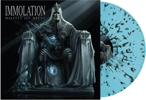Immolation - Majesty and Decay - Blue w/ Black Splatter Vinyl Vinyl Record