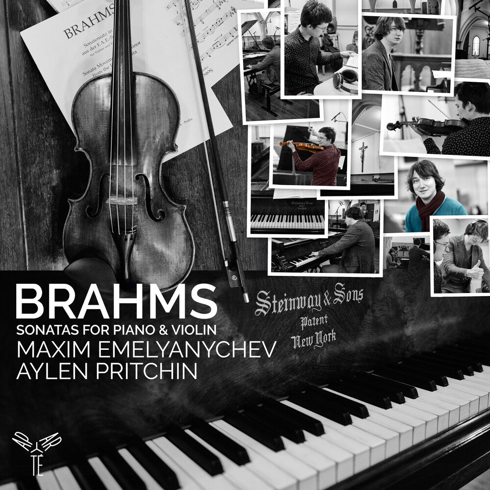 the album cover for Aylen Pritchin - Brahms: Sonatas For Piano & Violin
