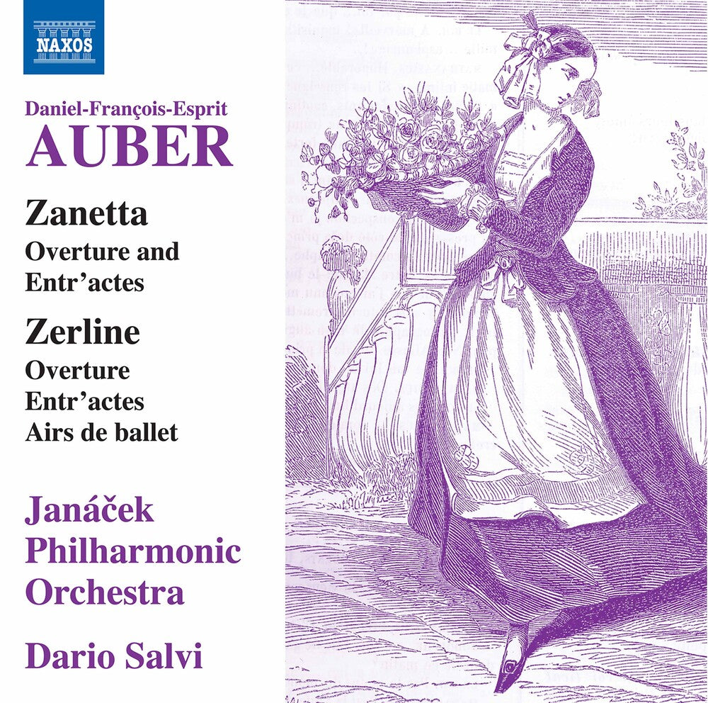 the album cover for Auber / Janacek Philharmonic Orch / Salvi - Overtures 5