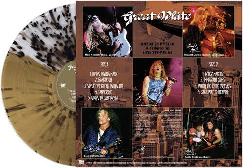 Great White - Great Zeppelin: Tribute To Led Zeppelin [Black White & Gold Splatter] Vinyl Record