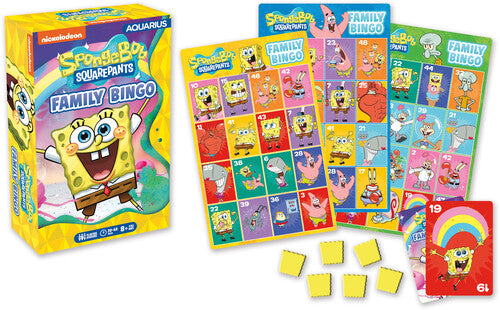 Spongebob Family Bingo Game - Spongebob Squarepants Family Bingo Game - Games