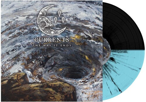 Currents - The Way it Ends (Electric Blue & Black with Black Splatter) Vinyl Record