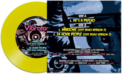 The Vibrators - He's A Psycho (Yellow) Vinyl Record