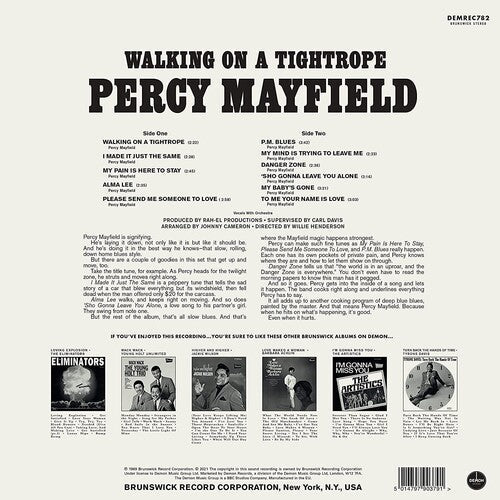 Percy Mayfield - Walking On A Tightrope [140-Gram Black Vinyl] Vinyl Record