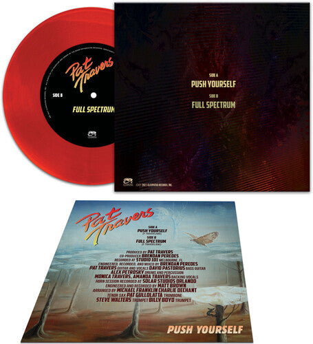 Pat Travers - Push Yourself [Red 7-inch] Vinyl Record