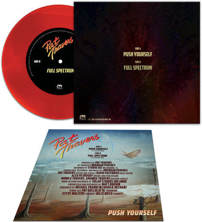 Pat Travers - Push Yourself [Red 7-inch] Vinyl Record