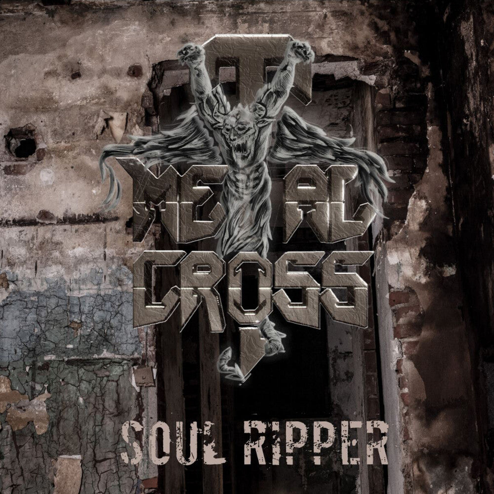 Metal Cross - Soul Ripper (Grey & Black) [LP] Vinyl Record