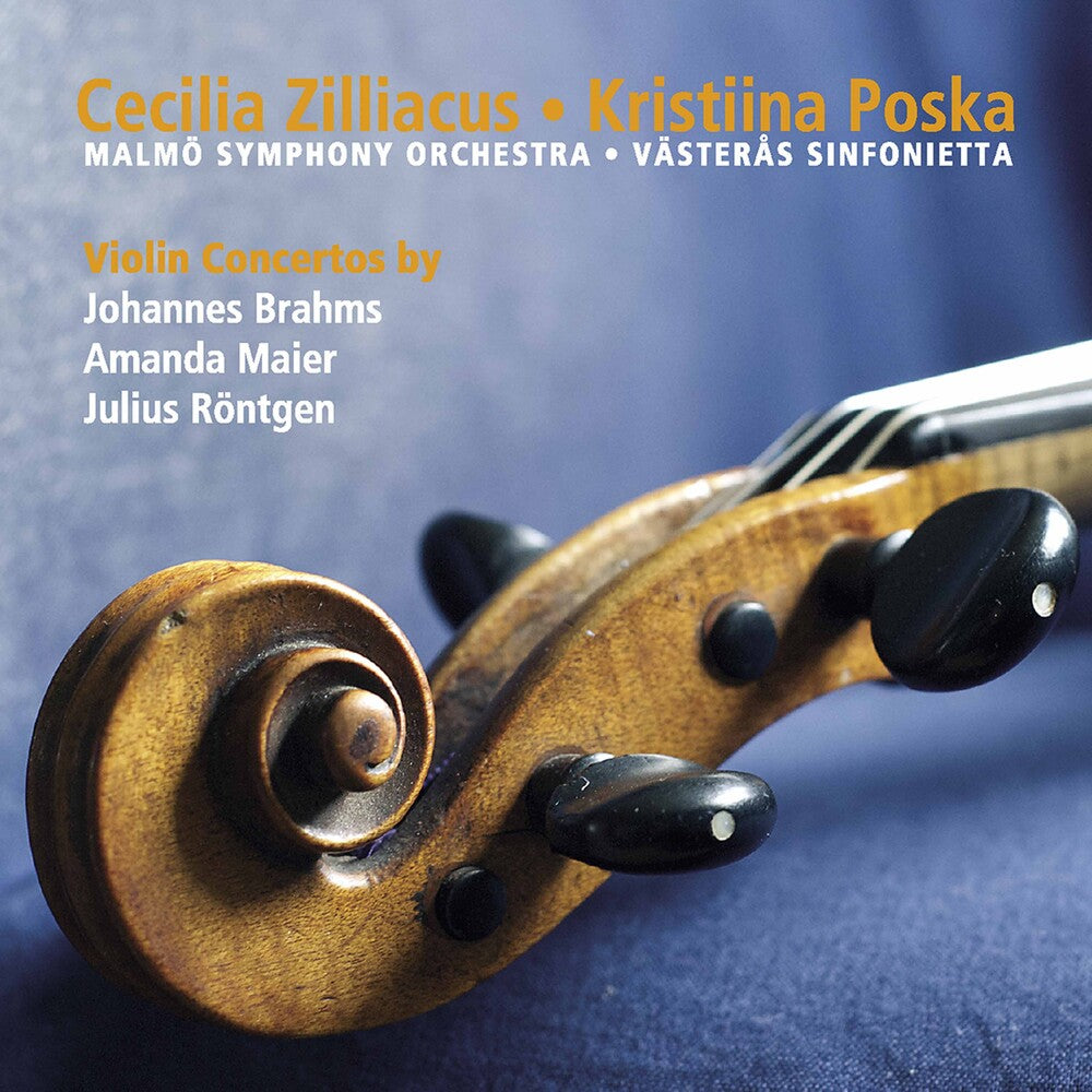 the album cover for Brahms / Zilliacus / Vasteras Sinfonietta - Violin Concertos