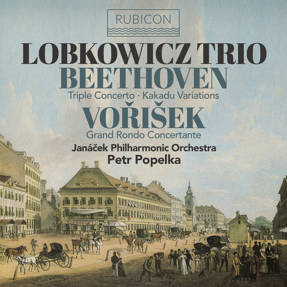 the album cover for Lobkowicz Trio - Beethoven: Triple Concerto Op.56; Vorisek: Grando Rondo Concertante Op