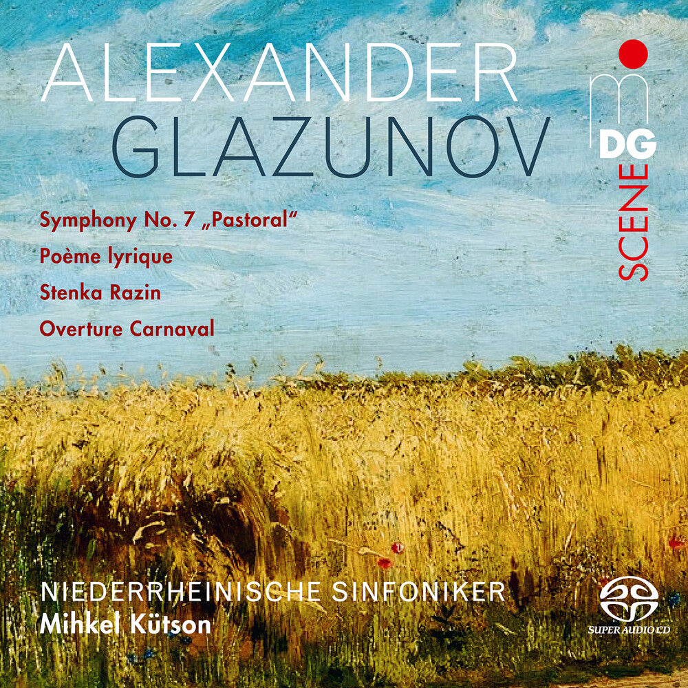 the album cover for Glazunov / Niederrheinische Sinfoniker / Kutson - Symphony 7 Pastoral (Hybr)