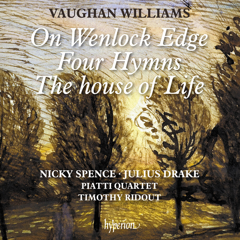 the album cover for Nicky Spence  / Drake,Julius - Vaughan Williams: On Wenlock Edge & Other Songs
