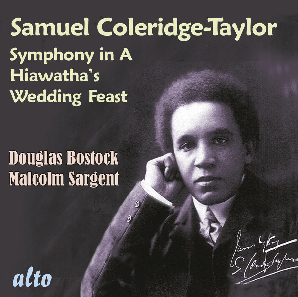 the album cover for Aarhus Symphony Orchestra / Douglas Bostock - Samuel Coleridge-Taylor: Sym In A Minor/Hiawatha's