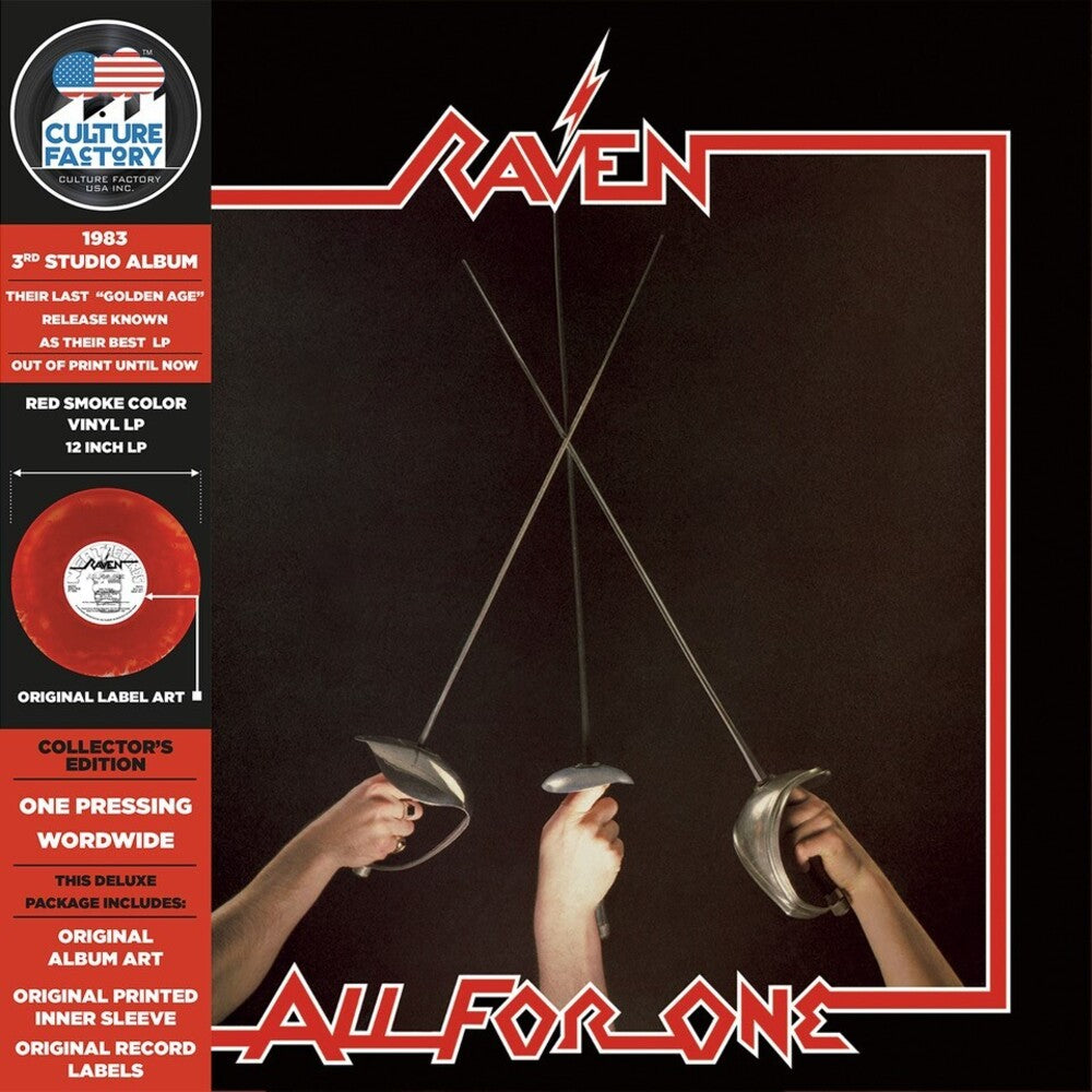 Raven - All For One (Marble Red & Black) (Blk) [Colored Vinyl] Vinyl Record