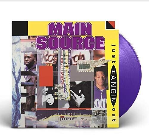 Main Source - Just Hangin' Out / Live At The Barbecue [7-inch Purple] Vinyl Record