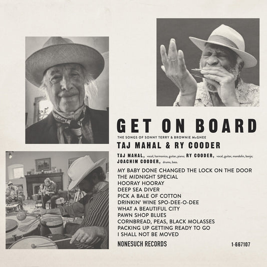 Taj Mahal & Ry Cooder - Get On Board [LP] Vinyl Record