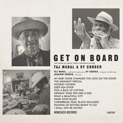 Taj Mahal & Ry Cooder - Get On Board Vinyl Record