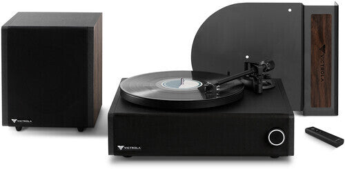 Victrola Premiere T1 Bluetooth Record Player System with Bookshelf Speakers - Turntable