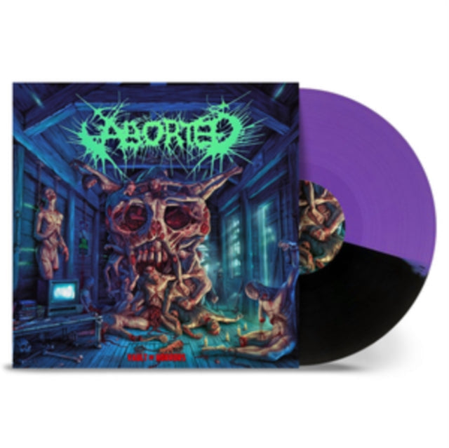 Aborted - Vault Of Horrors (Purple Black Split LP Vinyl) Vinyl Record
