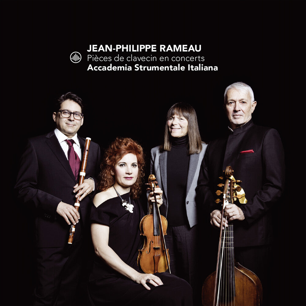 the album cover for Rameau / Accademia Strumentale Italiana - Pieces De Clavecin En Concerts
