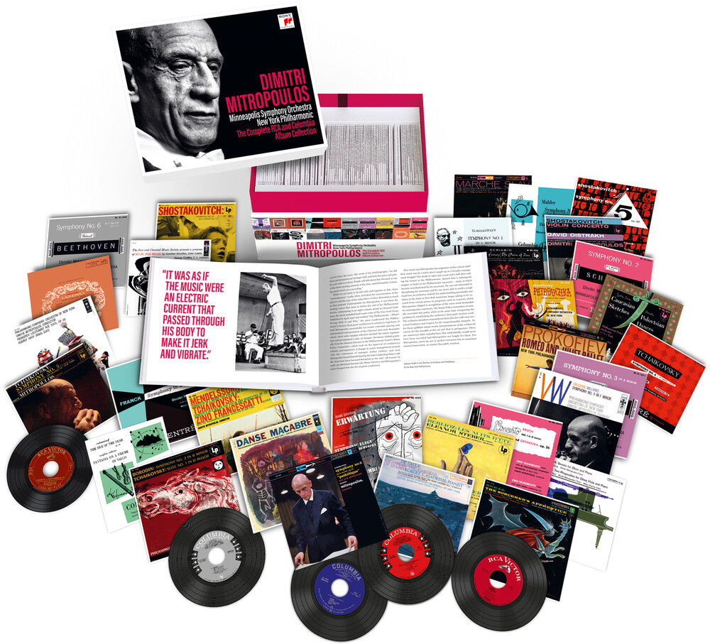 the album cover for Dimitri Mitropoulos - Complete Rca And Columbia Album Collection (Box)