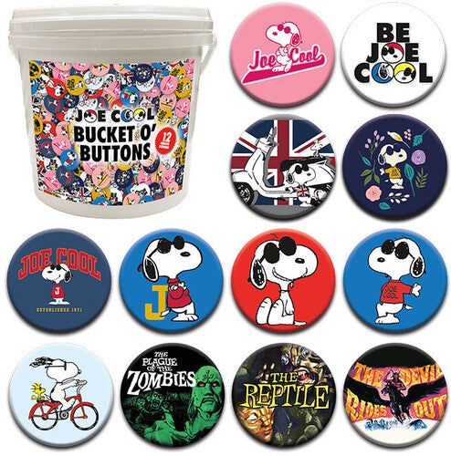 Joe Cool 144 Pc Bucket O Buttons - Joe Cool 144 Pc Bucket O Buttons - Novelties