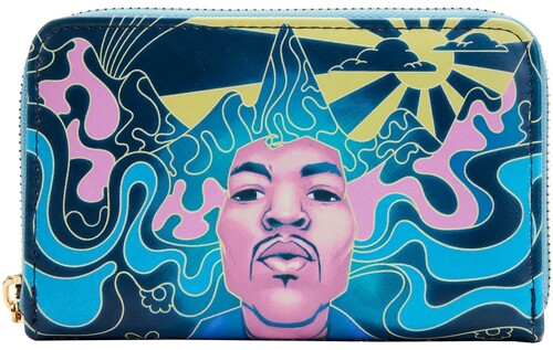 Loungefly: - Jimi Hendrix Psychedelic Landscape Zip Around Wall - Special Products