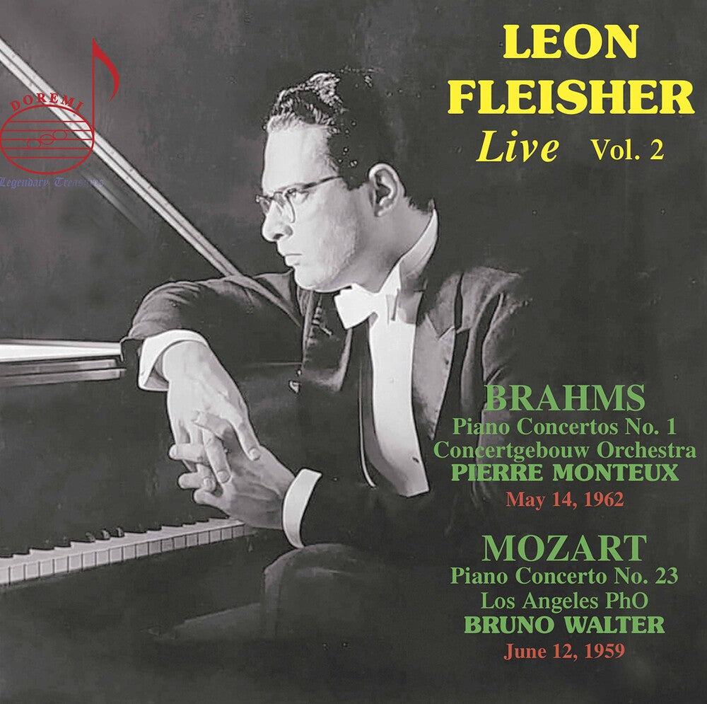 the album cover for Brahms / Fleisher - Leon Fleisher Live 2