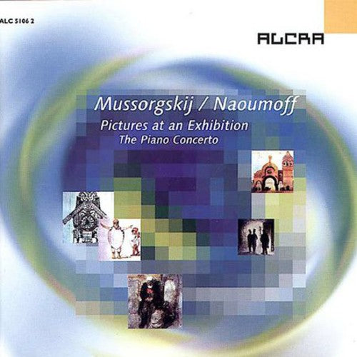 the album cover for Emile Naoumoff - Pictures at An Exhibition-Con Pno Version