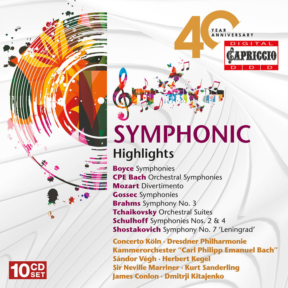 the album cover for Keller / Bach / Lud / Sandhoff - 40th Anniversary - Symphonic (Box) (Aniv)