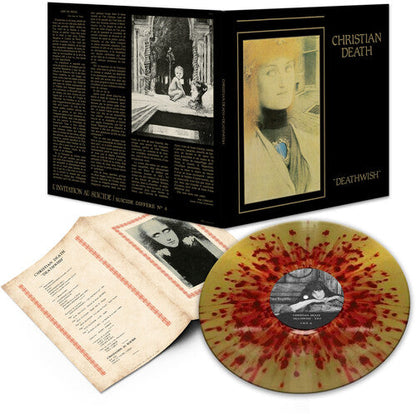 Christian Death - Deathwish [Red & Gold Splatter] Vinyl Record